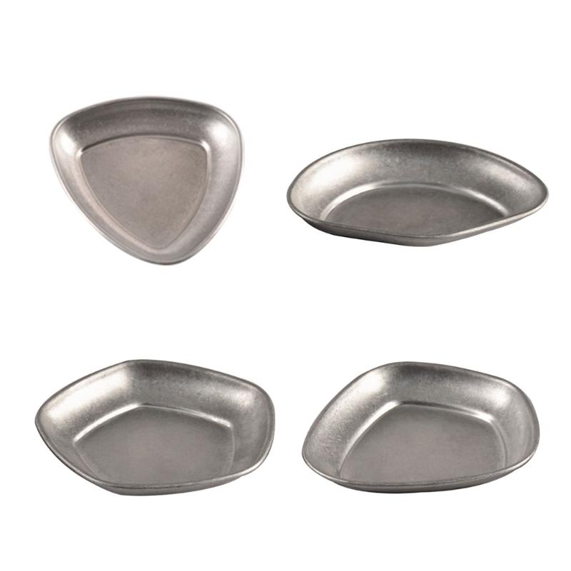 

4 Pack Coffee Bean Weighing Plate Functional Coffee Dosing Tray Metal Tray Coffee Bean Plate Gift for Coffee Enthusiasts 1