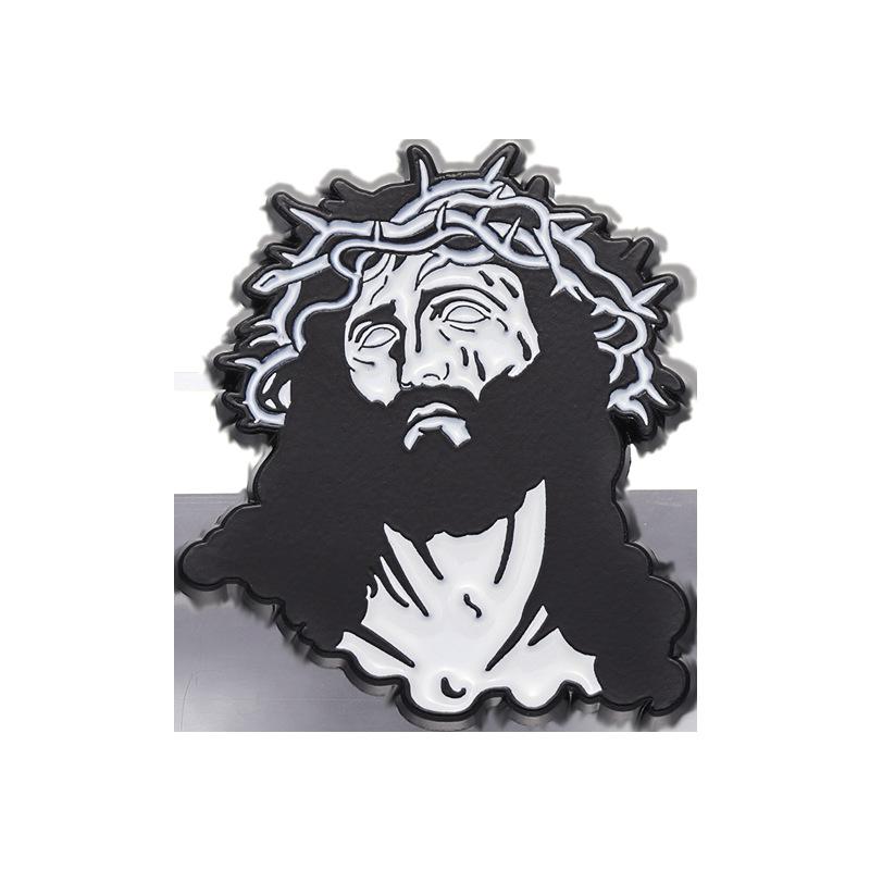 

Creative And Personalized Alloy Paint Badge Brooch One Size білий