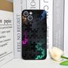Stylish Artistic Puzzle Pattern Phone Case for iPhone 17 16 12 11 14 Plus 13 15 Pro Max Mini X XS Max XR Shockproof Soft Covers