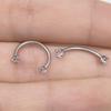 1/5/10pcs G23 Titanium Piercings Labret Stud Lip Nose Piercing Kit Eyebrow C Rod Body Jewelry ASTM-F136 Cartilage Earring