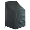 Fundas Impermeables para Sillas Patio Otomana Cubierta de Asiento negro Tela Oxford 210D Fundas Grandes para Sillas de Patio Exteriores Asiento Profundo