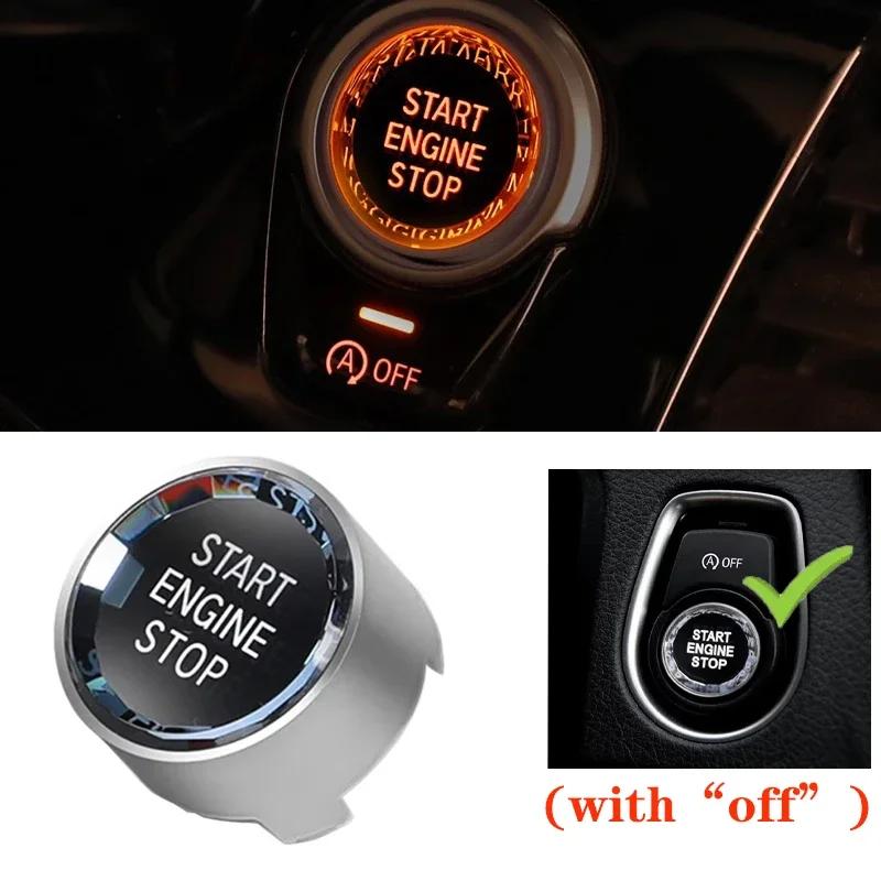 For BMW X1 X3 X4 X5 X6 F20 F22 F30 F34 F10 F18 F32 F01 F02 G20 G30 G01 Crystal Style Car Start Stop Engine Switch Button Cover