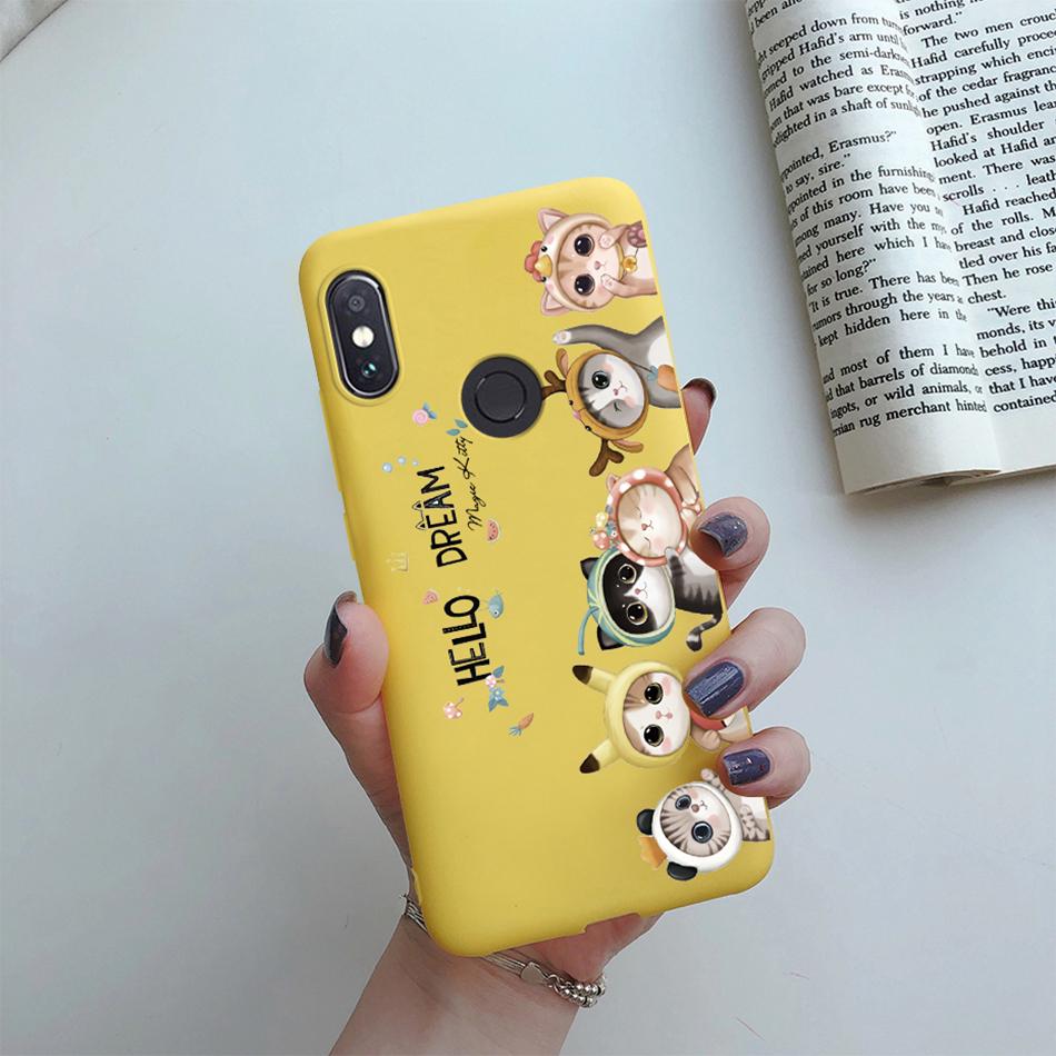 For Funda Xiaomi Redmi Note 5 Case Redmi Note5 Pro Cover Cute Cartoon Cat Silicone Phone Case For Xiaomi Redmi Note 5 5Pro Etui
