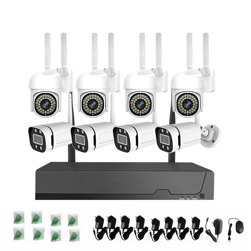 5 Million Wireless 4/8-Channel PTZ Camera NVR Kit with Remote Viewing WiFi Surveillance