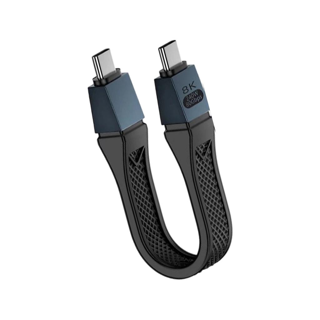 Thunderbolt5 FPC USB4 Data Cable 40Gbps Speed TPE Construction Multiple Device Charging Support