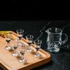 6pcs Sets Shot Glasses Small Capacity Glass Chinese Spirits Cup Goblet Wine Dispenser Wholesale Cups Mini Transparent Drinkware