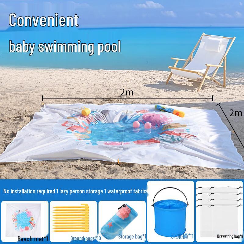 OEING Foldable 2-in-1 Camping Mat & Beach Blanket