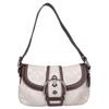 Coach 10296 Soho Signature Canvas One Shoulder Bag White / brownUsed