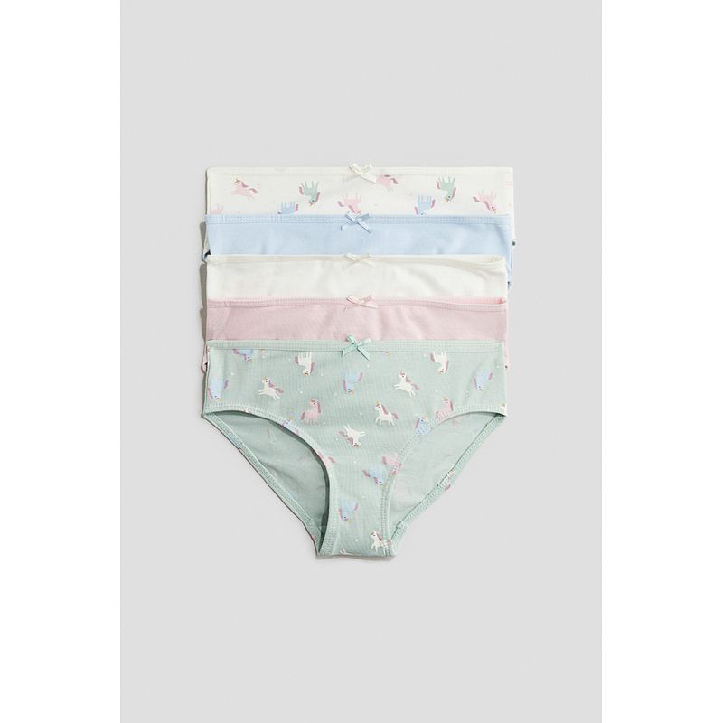 

HM Children s Clothing Girl Children s Underwear 5 Pack Cute Minimalist Comfortable Bow Cotton Briefs 1214392