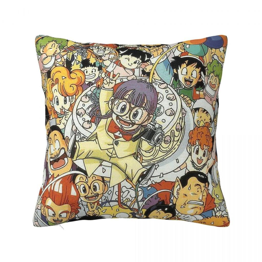 Arale Unchi-Kun Square Pillowcase Cushion Cover Pillow Case Throw Pillow Cover For Home Sofa Living Room