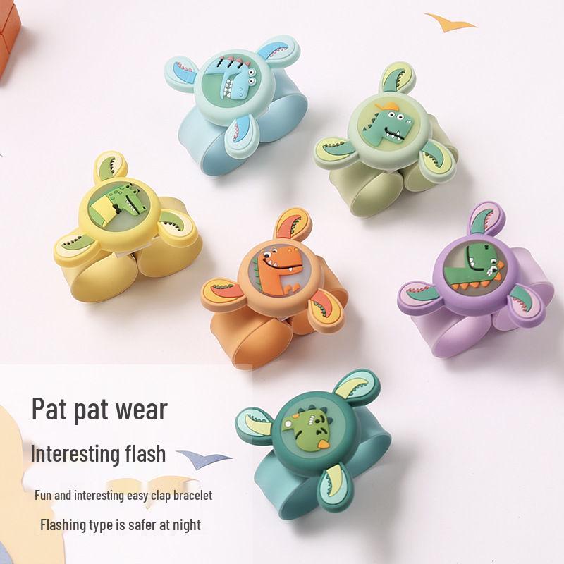 Brățară Luminoasă Rotativă cu Snap, Ceas Slap Luminos Giroscopic pentru Copii