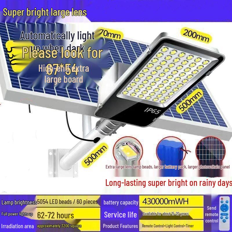 NuFeng 800W Solar LED Street Light