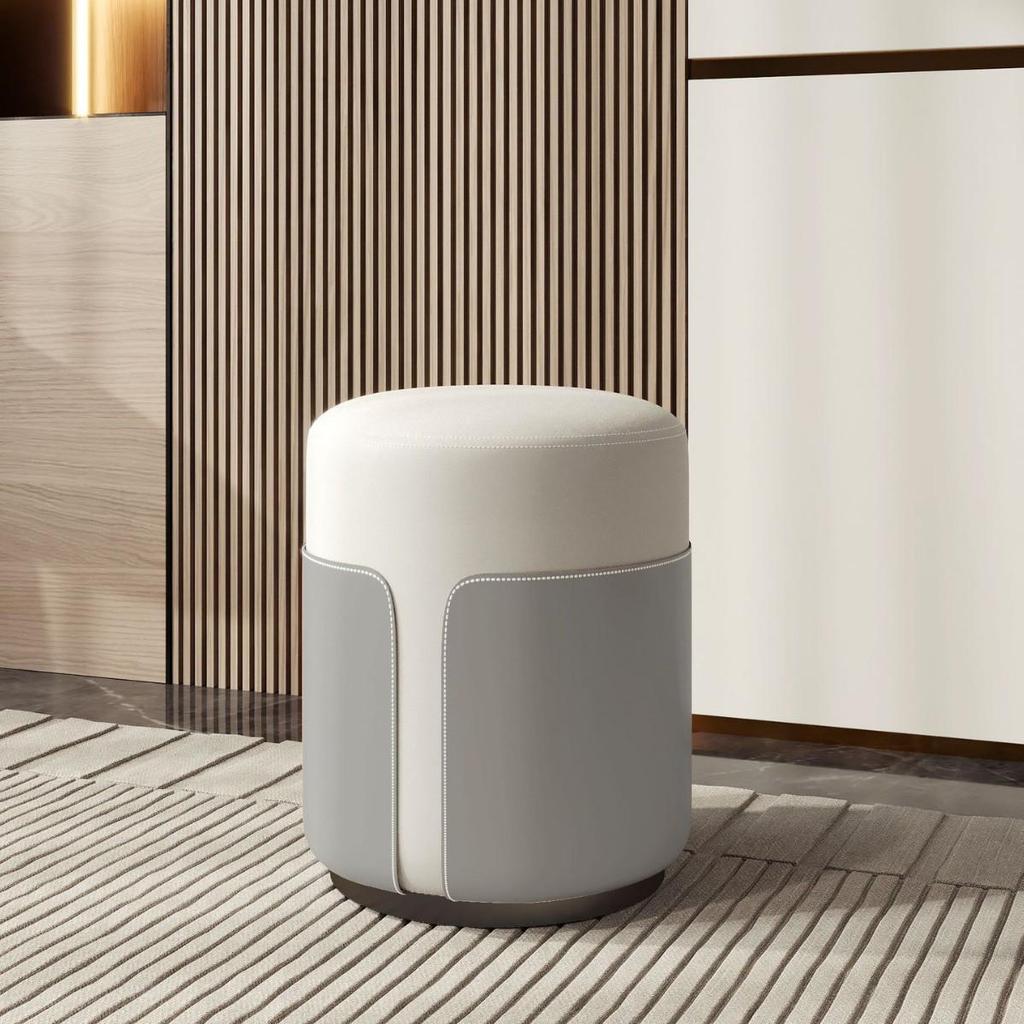 Luxury Makeup Stool: Modern Minimalist Vanity Chair for Girls' Bedrooms and Nail Art Spaces