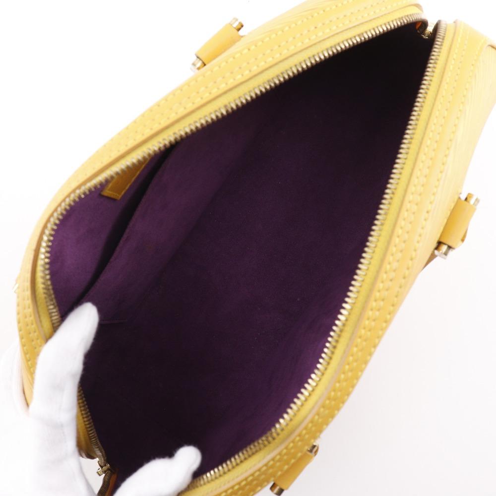 Louis Vuitton Jasmin Handbag M52089 Tassiri Yellow Yellow Epi Leather Women Used