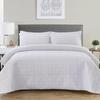Ultrasonic Double-Sided Quilted Plaid Bedspread Set with Brushed Fabric