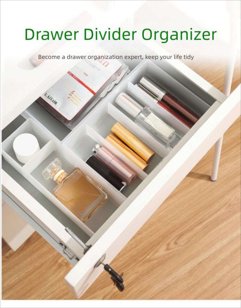 Transparent Combinable Drawer Storage Boxes with Detachable Compartments for Cosmetics Desktop Organization