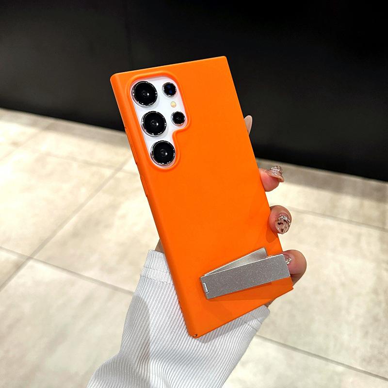 Suitable for Samsung S24 Ultra Mobile Phone Case High End Fuel Injection Bracket PC Bracket S23plus Anti Fall S24 Protective Cover