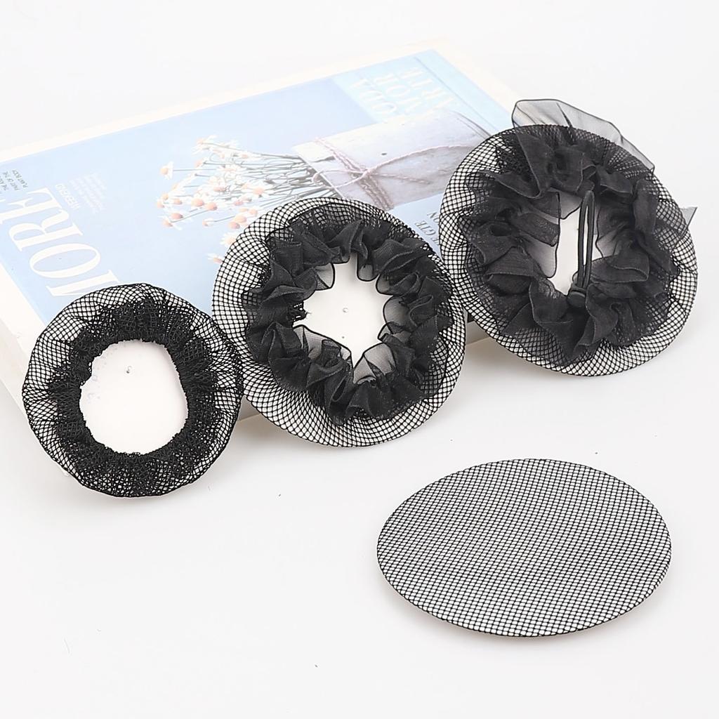 Children'S Dance Disc Hair Dance Grade Net Pocket Ballet Headgear, Lace Elastic Net Cover Hair Accessories