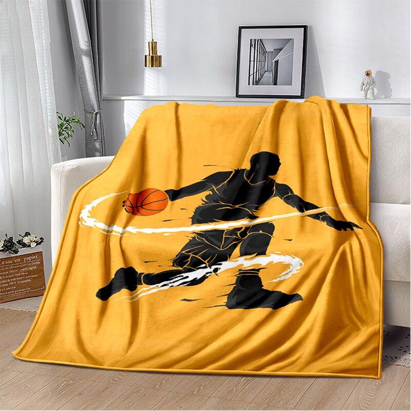 Fashion Basketball Blanket Custom Lightweight Thermal Insulation Blanket Sofa Blanket Bed Office  Blankets for Beds