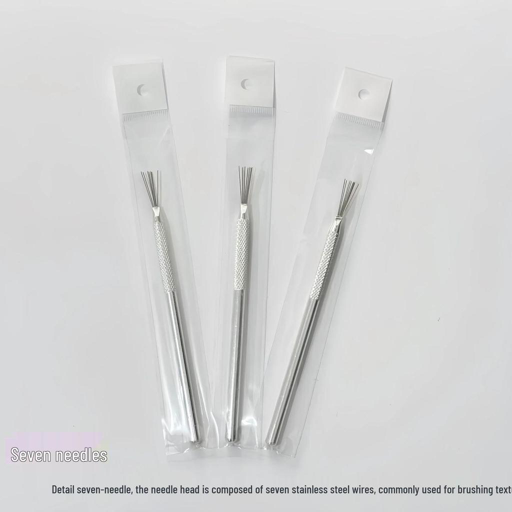 Seven-Piece Ceramic Clay Sculpting Needle Tool Set