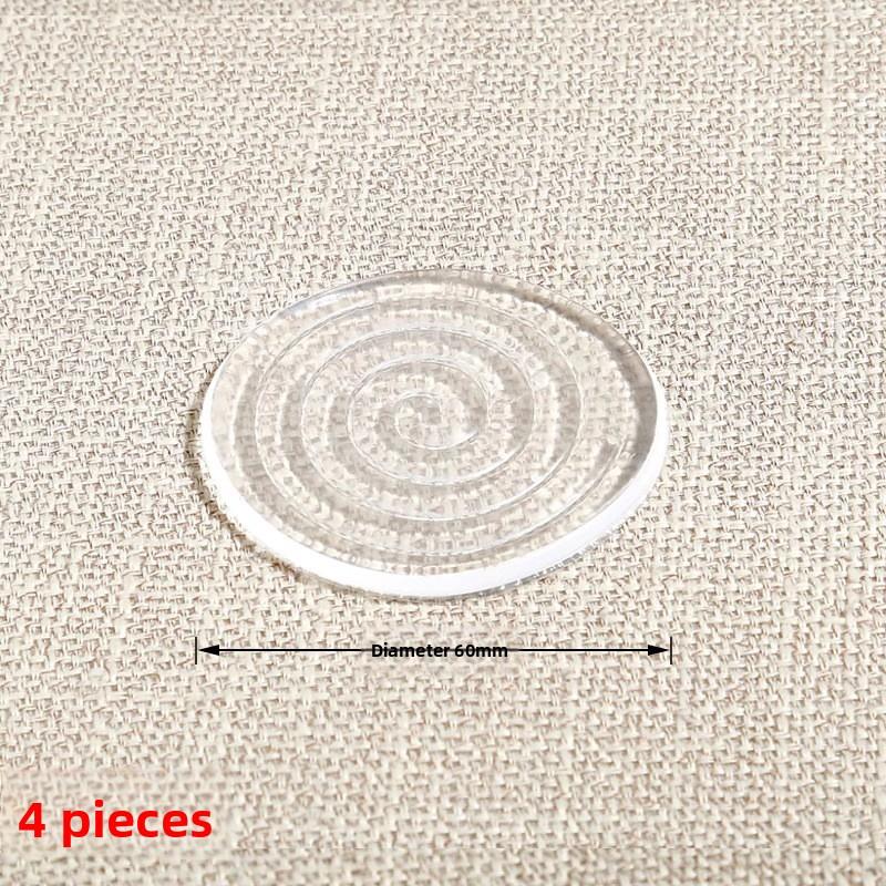 

4 штуки Мебельные ножки для стола Ножки для дивана Уголки для напольного стола Ножки для кровати Ножки для кровати Бесшумные Нескользящие накладки Round 60mm 4 pieces