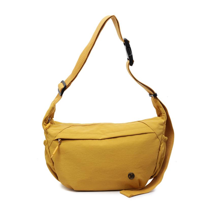 

Сумка через плечо большой вместимости Женская сумка кроссбоди Спортивная сумка-пельмень жёлтый