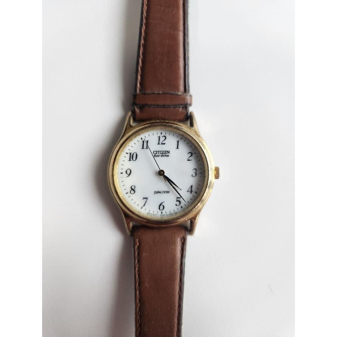 Working item Citizen Eco-Drive JUNCTION wristwatch solar leather