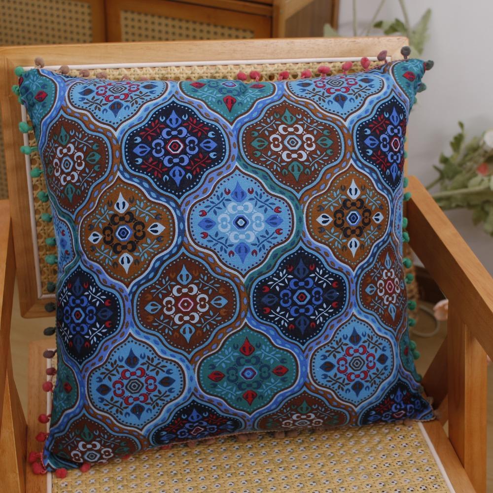 Retro Ethnic Style Cushion Super Soft Throw Pillows Household Decorative Cushion  Living Room Decor