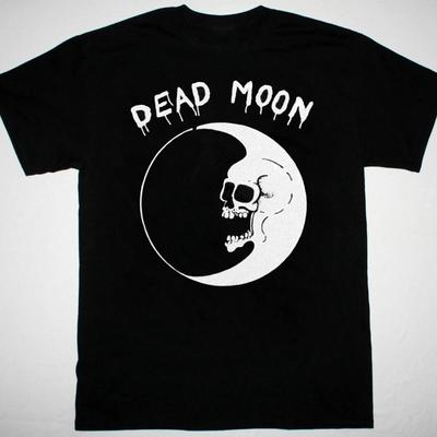 Dead Moon Rock Band T-shirt Black Cotton All Sizes Short Sleeve S-5Xl 16