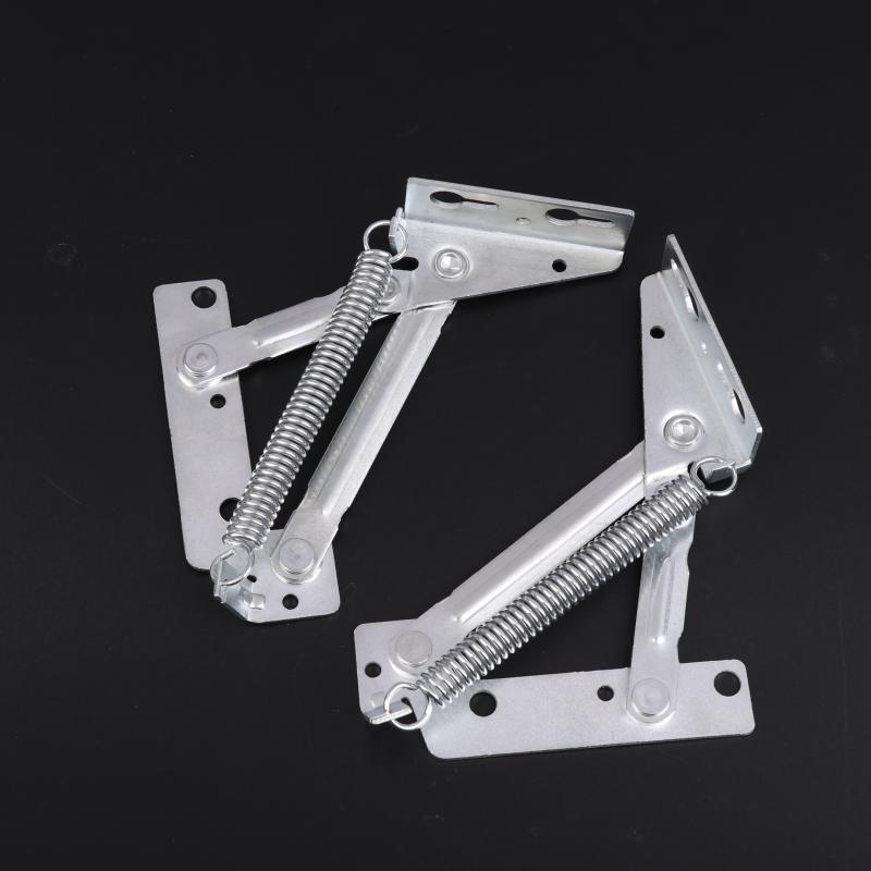 2Pcs 80 Degree Sprung Hinges Cabinet Door Lift Up Stay Flap Top Support Cupboard Kitchen Accessories