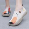 Scarpe Oxford da Donna Primavera e Autunno Scarpe Casual Moda Dipinte Scarpe a Pedale in Maglia a Suola Morbida a Suola Spessa