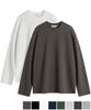 Brenson Relaxed Double Cotton Long Sleeve Tee ( 8 Colors )