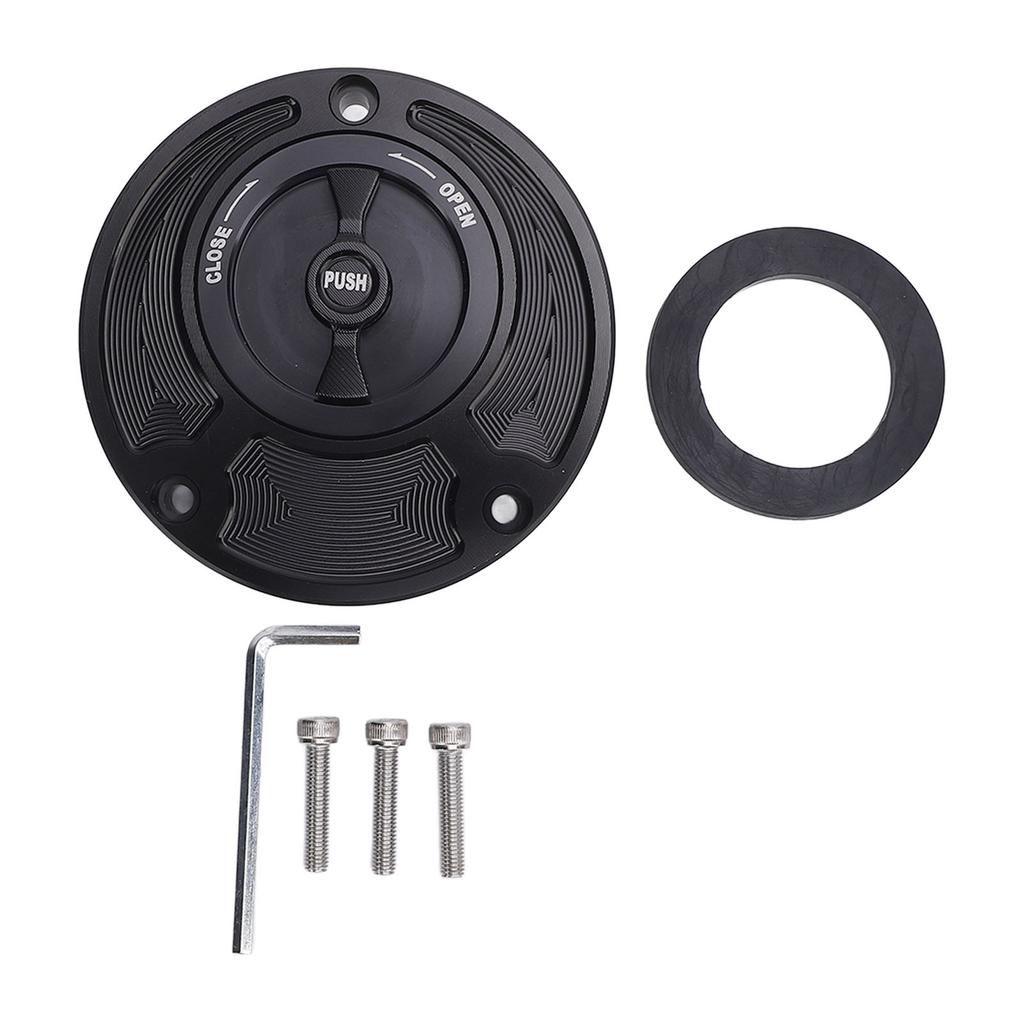 Motorcycle Fuel Tank Cap Cover Aluminum Alloy Leakage Proof Excellent Sealing Replacement for R6 R6S R1 R1S FZ1 FZ6 FZ6R