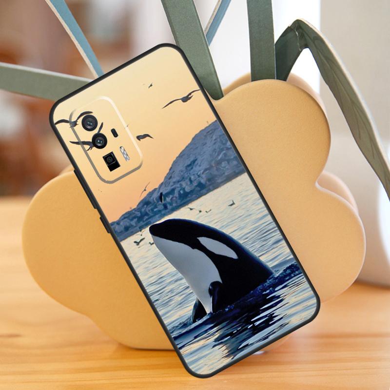 Killer Whale Orca Case For POCO X3 X6 F6 Pro M6 X5 F3 F5 M5s Xiaomi 13 14 Ultra 12 Lite 11T 12T 13T Pro Cover