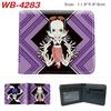 One Piece Anime Wallet Luffy Print Short Folded Card Holder Colorful Coin Purse