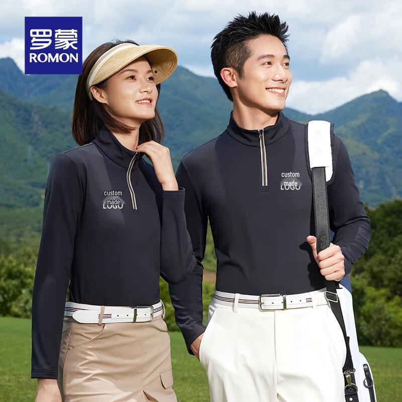 

ROMON LMHL8831 Unisex Half-Zip Stand Collar Sweatshirt 3XL
