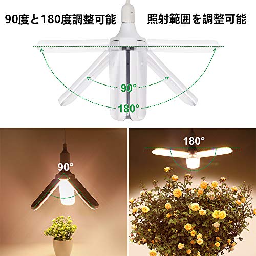 SINJIAlight Plant Grow Light, 100W Equivalent, E26 Base with Power Cord, Warm White, Full Spectrum, Suitable for Hydroponics, Indoor Cultivation, Home