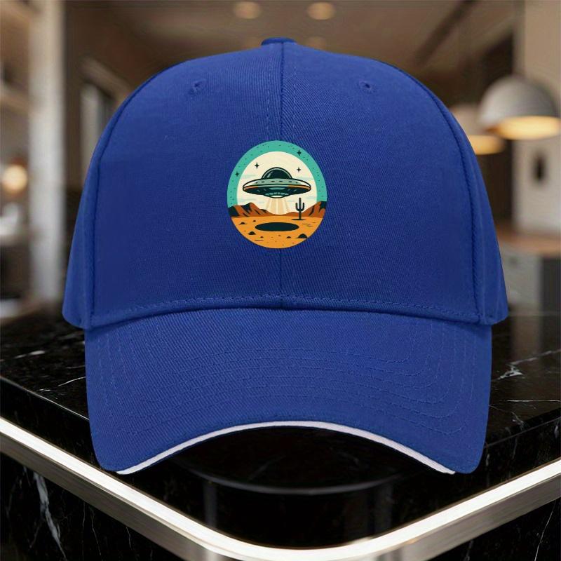 UFO Desert Alien Landing Baseball Cap Adult Polyester Adjustable Casual Unisex Hat