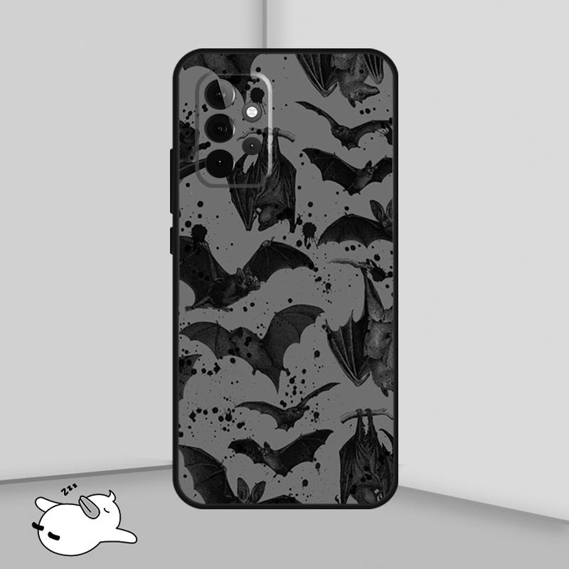 Goth Vampire Bat Gothic Cover For Samsung Galaxy A53 A33 A13 A12 A32 A52 A14 A34 A54 A15 A25 A35 A55 A71 A51 Case