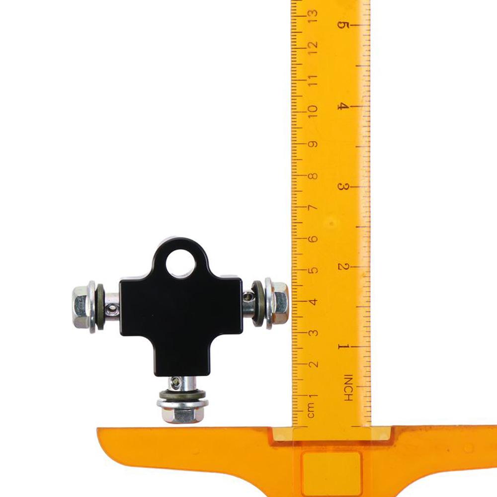 39*44mm Tubing Black Tee Connector Durable Adapter  For Motorcycle ATV