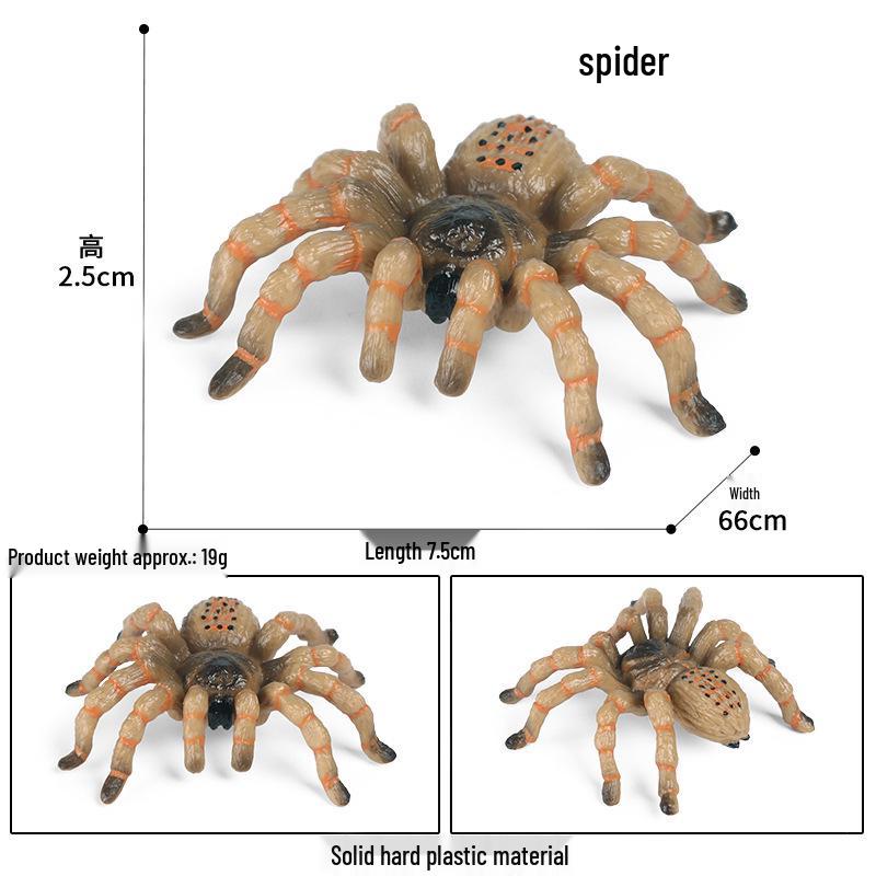 Cross-Border Animal Insect Model: Children s Plastic Spider Halloween Prank Toy