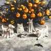 1Pc Resin Ghost Puppy Halloween Decoration Ornaments, Perfect Gift for Halloween Home Decoration and Dog Lovers, Autumn Home, Office, Halloween 