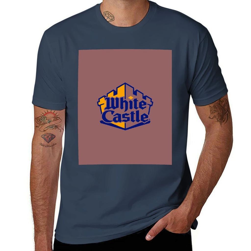 White Castle Logo Tshirt Basic Casual Wear Short Sleeve Top Tshirt
