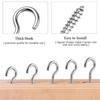 Mini Ceiling Screw Hooks Iron Hanger for Outdoor String Lights Hanging Plants Mug Arts Decorations Cup Extend Hooks