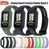 Silikonarmband für Xiaomi Smart Band 9 Active Armband Armband für Redmi Band 3 Integriertes Gehäuse mit Armband Zubehör Correa