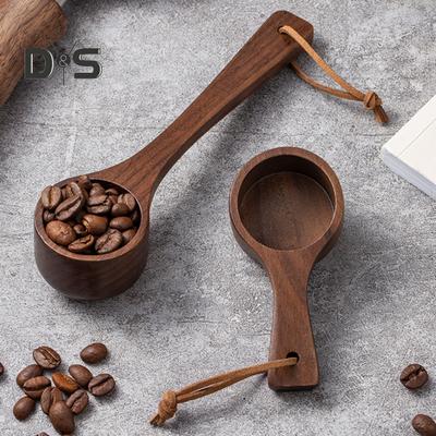 Cuchara de café de madera, cuchara medidora para medir café, té, azúcar, harina, utensilios de cocina, utensilios para moler granos, mezclar y remover.