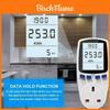 Uk Plug Digital Voltage Wattmeter Power Meter For Household Energy Consumption