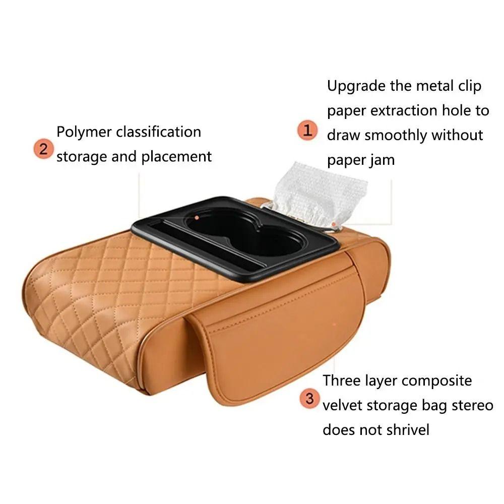 with Cup Holder Armrest Heightening Pad Elbow Support Car Console Console Pillow Auto Interior