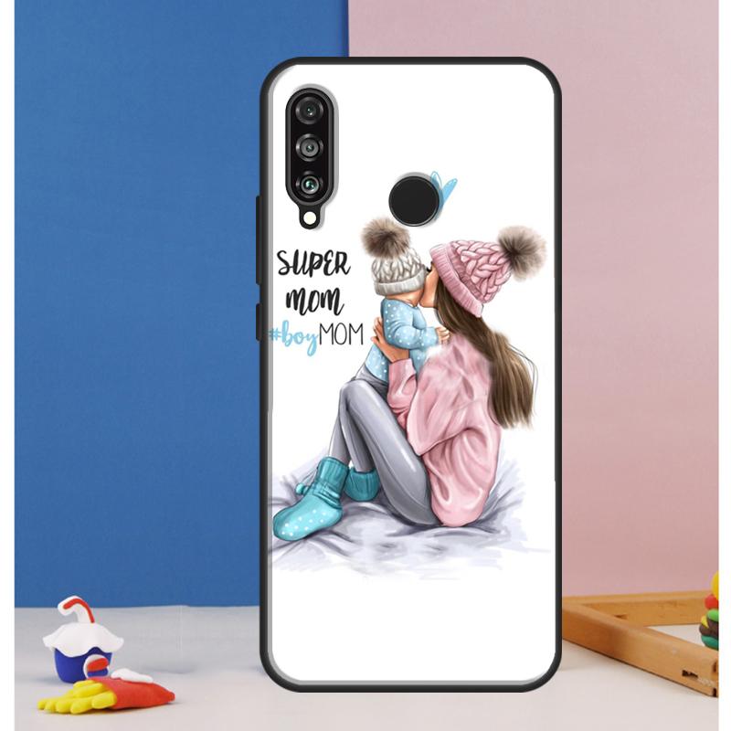 SUPER MOM MOTHER MAMA CUTE BABY Case For Huawei Nova 12i 11i 8i 7i 12s Y73 Y70 Y90 Y60 Y72 Y61 Y91 9 10 SE P40 Lite P30 Pro