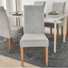 Cover Velvet Chair Thick Grey Velvet